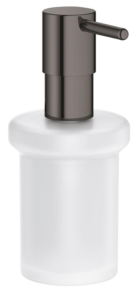 موزع صابون سائل زجاجي مع مضخة Grohe Essentials بلون Hard Graphite - 40394A01