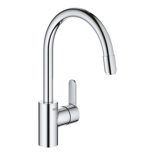 Mitigeur d'évier à bec flexible à jet unique Grohe Eurostyle chromé - 31126004