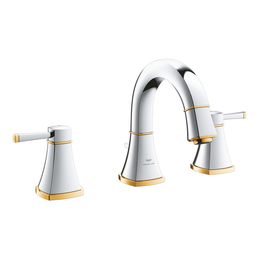 Grohe Lavabo Bataryası 3 Delikli Grandera M–Boyut Krom/Altın – 20624IG0