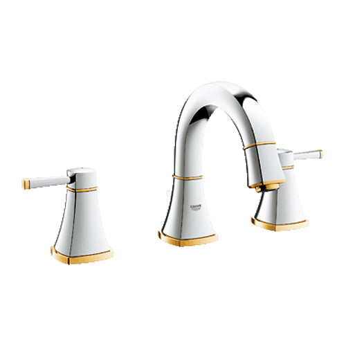 Grohe Lavabo Bataryası 3 Delikli Grandera Krom/Altın - 20417IG0