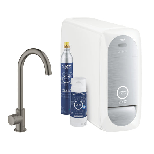 Grohe G R O H E  Blue  Home C-Spout Starter Kit With  Mono Faucet - 31498AL1