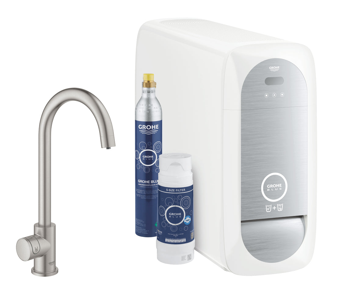 Grohe G R O H E Blue Home C-Spout Starter Kit avec Mono Faucet - 31498DC1