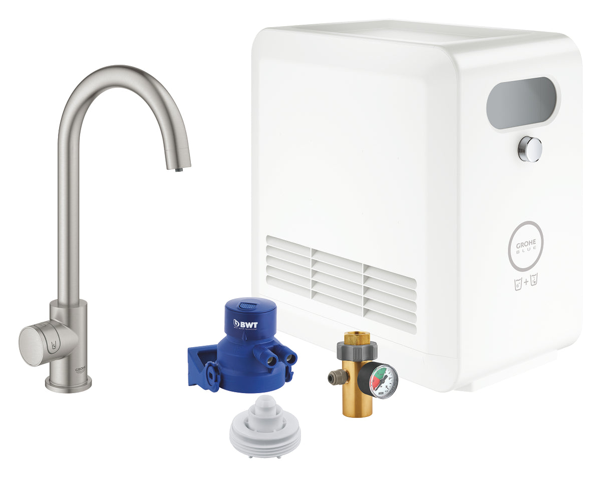 Grohe Blue Professional Kit bec en C avec robinet Mono - 31302DC2