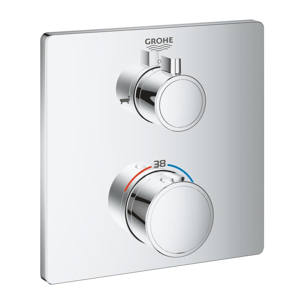 Grohe Grohtherm Termostatik Banyo Duş Bataryası 2 çıkışlı divertörlü- 24080000
