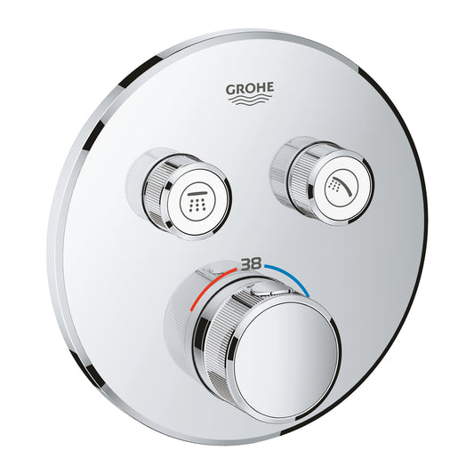 Grohe Grohtherm  Smart Control Çift Valfli Akış Kontrollü, Ankastre Termostatik Duş Bataryası - 29119AL0