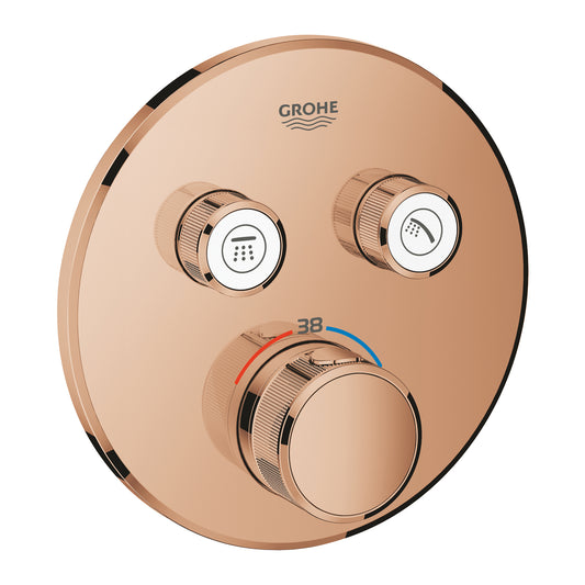Grohe Grohtherm Smartcontrol خلاط دش ترموستاتي مدمج بتحكم تدفق وصمامين، Warm Sunset - 29119DA0