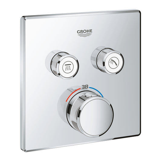 Grohe Grohtherm  Smart Control Çift Valfli Akış Kontrollü, Ankastre Termostatik Duş Bataryası - 29124000