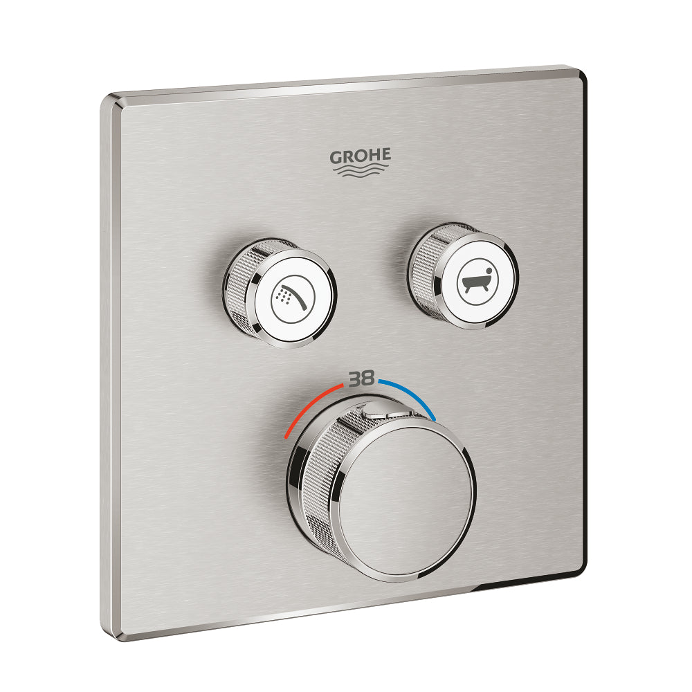 Grohe Grohtherm Умный Control Двойной с клапаном поток с контролем, Встраиваемый Термостатический Душ Смеситель - 29124DC0