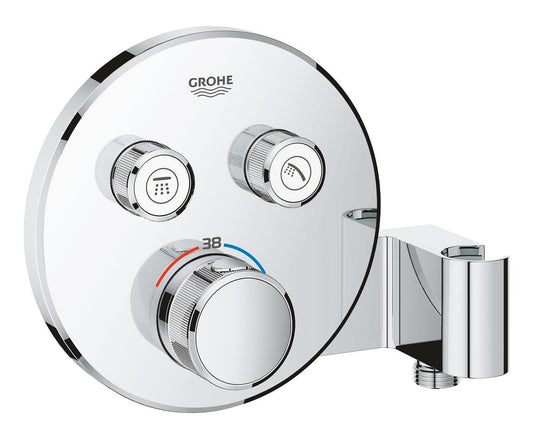 Grohe Grohtherm  Smart Control Çift Valfli Akış Kontrollü, Ankastre Termostatik Duş Bataryası, Entegre Duş Kolu Ile - 29120000