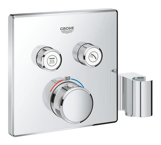 Grohe Grohtherm  Smart Control Çift Valfli Akış Kontrollü, Ankastre Termostatik Duş Bataryası, Entegre Duş Kolu Ile - 29125000