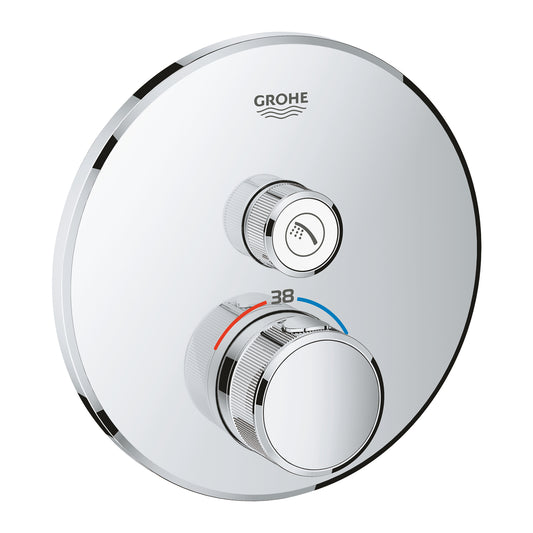 Grohe Grohtherm  Smart Control Tek Valfli Akış Kontrollü, Ankastre Termostatik Duş Bataryası - 29118000
