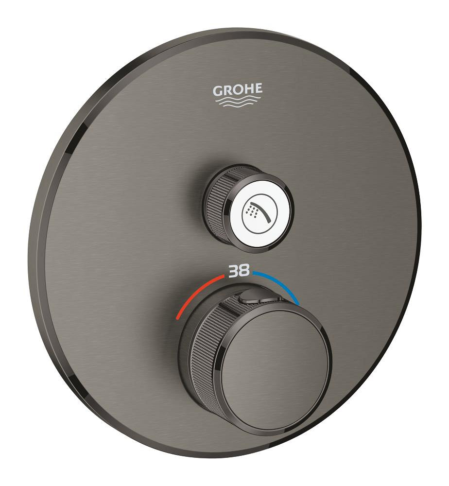 Grohe Grohtherm ذكي Control مفرد بصمام تدفق بتحكم, مدفون ثرموستاتي دش خلاط - 29118AL0