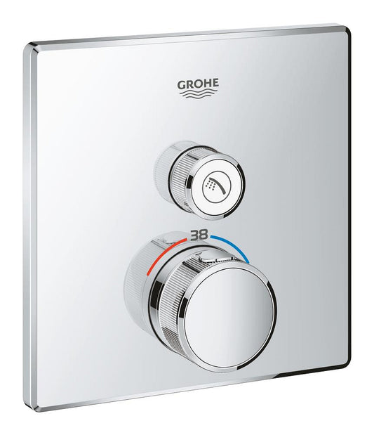 Grohe Grohtherm  Smart Control Tek Valfli Akış Kontrollü, Ankastre Termostatik Duş Bataryası - 29123000