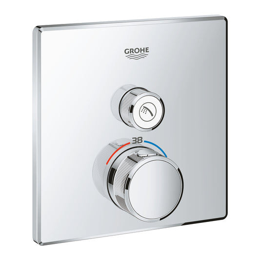 Grohe Grohtherm  Smart Control Tek Valfli Akış Kontrollü, Ankastre Termostatik Duş Bataryası - 29123000
