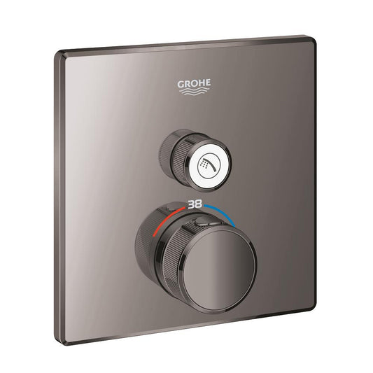 Grohe Grohtherm Intelligent Control Simple avec vanne débit contrôlé, Encastré Thermostatique Douche Robinet - 29123A00