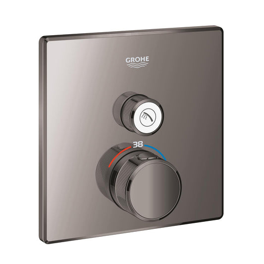 Grohe Grohtherm Intelligent Control Simple avec vanne débit contrôlé, Encastré Thermostatique Douche Robinet - 29123A00