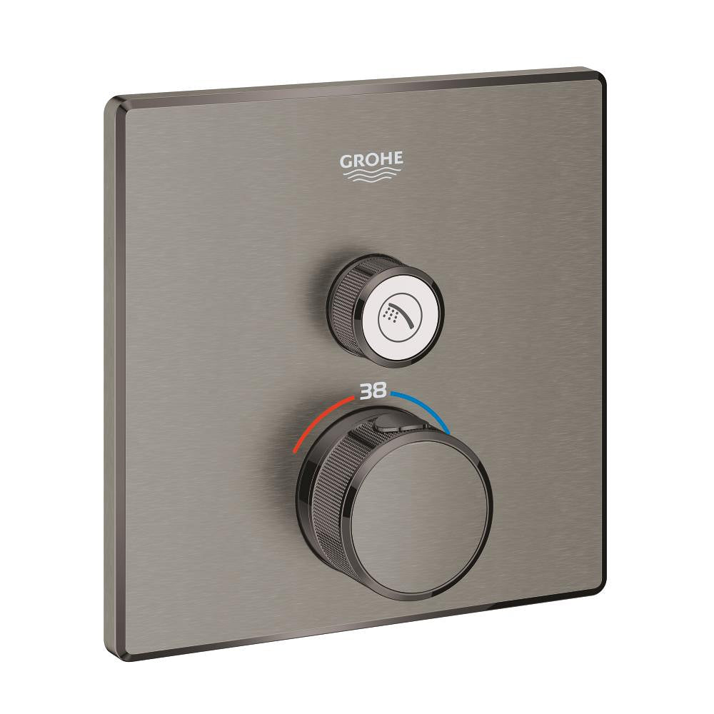 Grohe Grohtherm Intelligent Control Simple avec vanne débit contrôlé, Encastré Thermostatique Douche Robinet - 29123AL0