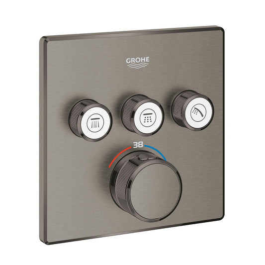 Grohe Grohtherm  Smart Control Üç Valfli Akış Kontrollü, Ankastre Termostatik Duş Bataryası - 29126AL0