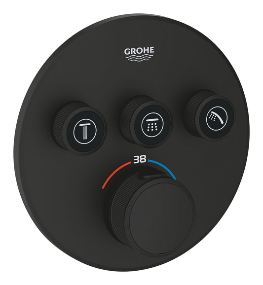 Grohe Grohtherm  Smart Control Üç Valfli Akış Kontrollü, Ankastre Termostatik Duş Bataryası - 29508KF0