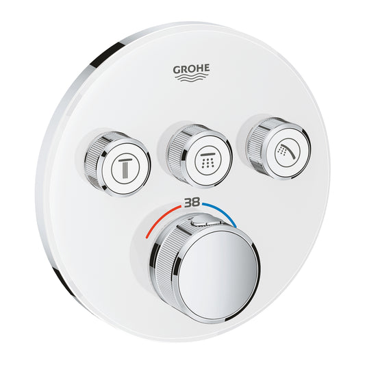 Grohe Grohtherm Smartcontrol Üç Yollu Yön Değiştiricili Ankastre Termostatik Duş Bataryası Beyaz - 29904LS0