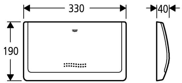 Grohe Kumanda Paneli 9 Lt. Start/Stop Krom - 37053000