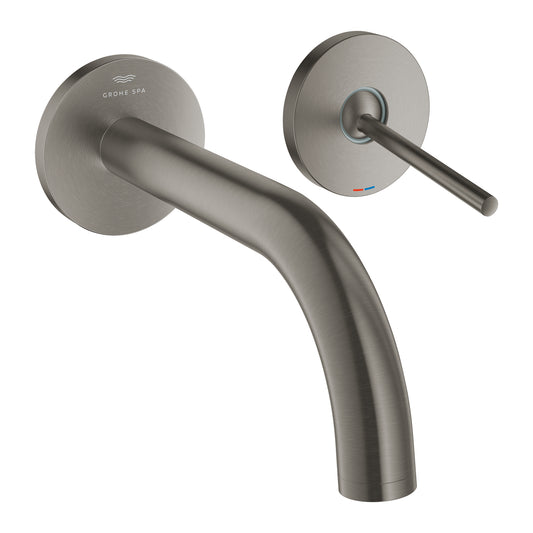 Grohe Lavabo Bataryası İki Delikli Duvardan Atrio Br. Hard Graphite - 29410AL0
