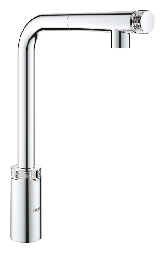 Mitigeur d'évier à bec flexible Grohe SmartControl Minta chromé - 31613000