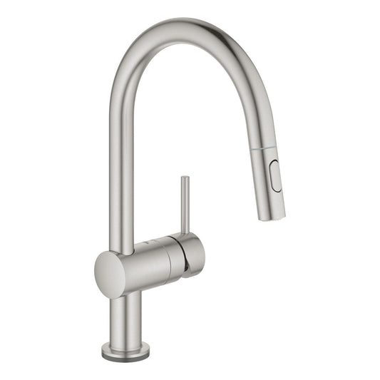 Mitigeur d'évier électronique tactile Grohe Minta Touch SuperSteel - 31358DC2