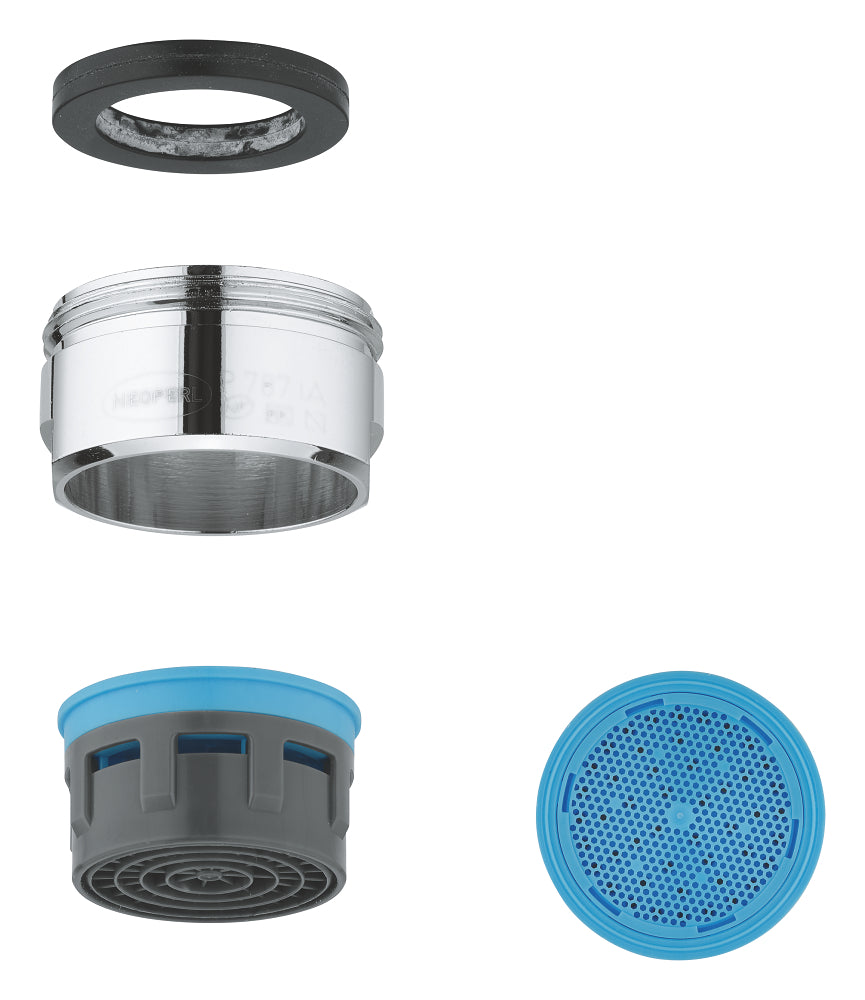 مهوّي حنفية مغسلة Grohe M24 X1 سن خارجي كروم - 13929000