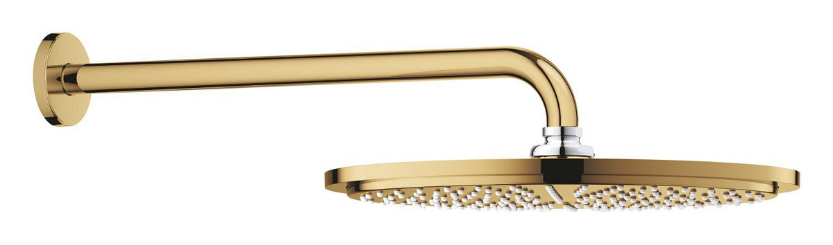 Douche de tête Grohe Rainshower Cosmopolitan et bras de douche 38 cm, Cool Sunrise - 26066GL0