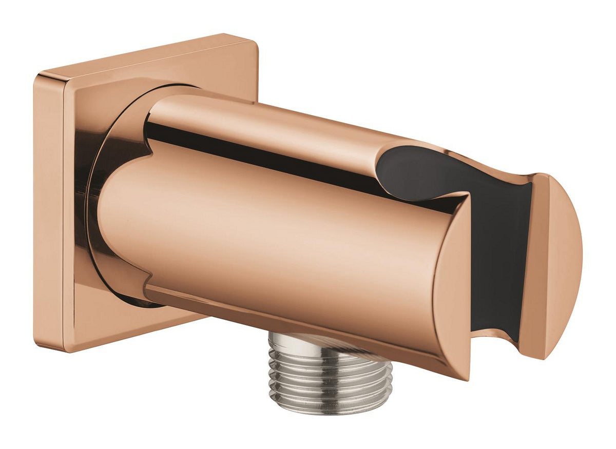 Coude de sortie de douche Grohe Rainshower avec support de douchette finition Warm Sunset – 26659DA0