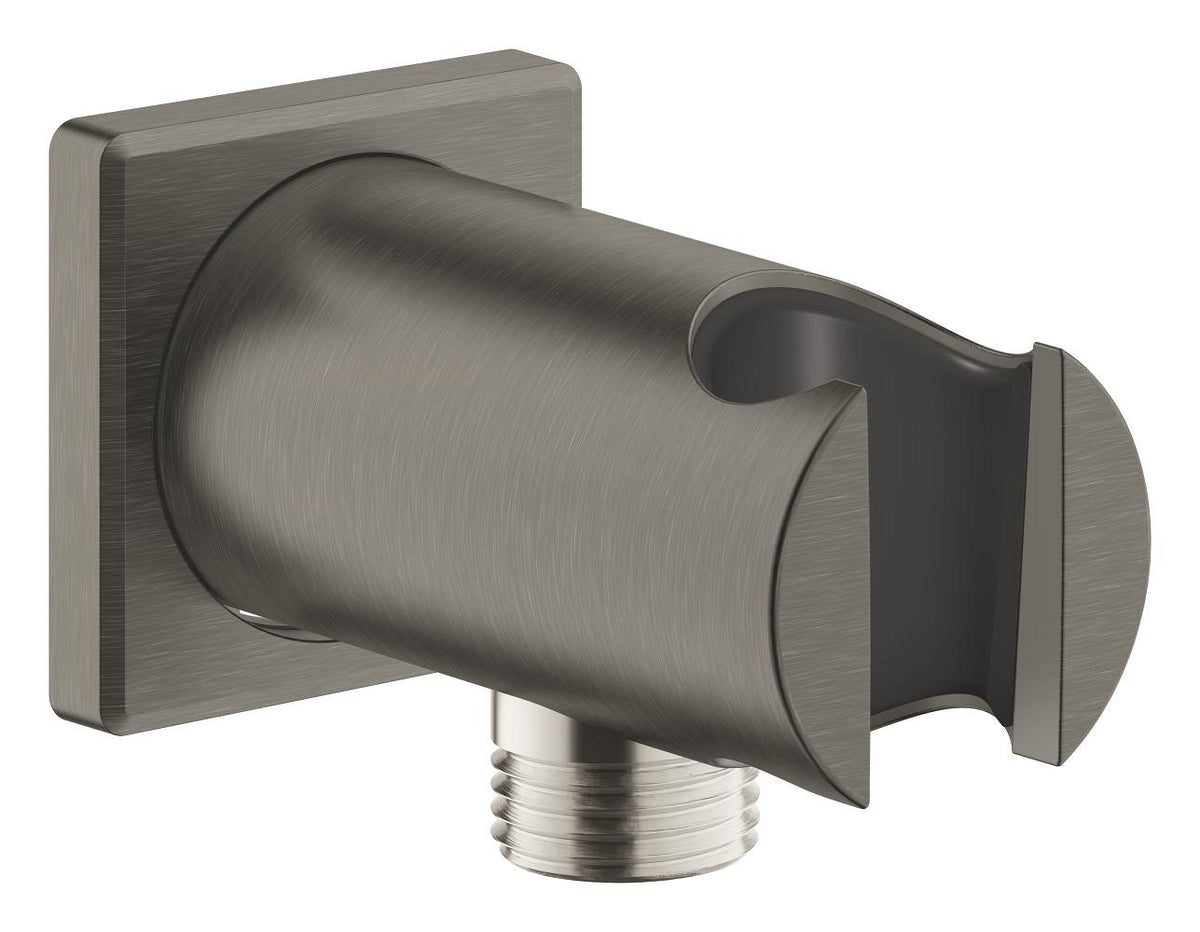 Coude de sortie de douche Rainshower avec support à main, finition brossée Hard Graphite – 26659AL0