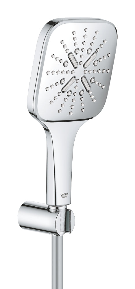 طقم دش Grohe Rainshower Smart Active 130 Cube بثلاثة أنماط تدفق - 26589000