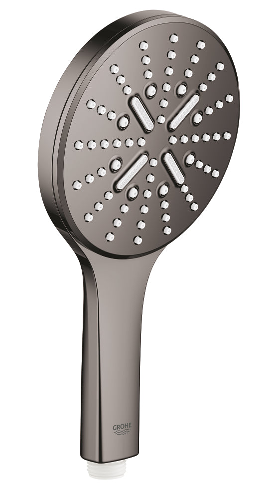 Douchette à main Grohe Rainshower Smartactive 130, 3 jets, Hard Graphite - 26574A00