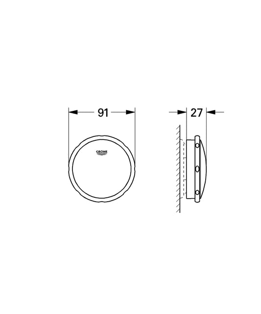 Grohe Talento trop-plein de baignoire - 19025000