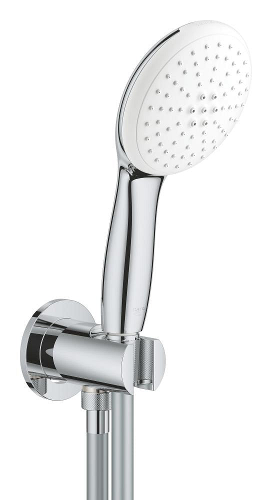 طقم دش يدوي Grohe Tempesta 110 مع كوع مخرج ماء بنمطين (مطر، نفاث) - 26921003