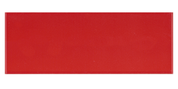 Art Mosaic Flat 10x30 / 4”x12” Red Glossy Duvar Karosu