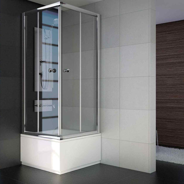 80x80 Sır-Lüks Kare Mini Küvet Üstü Duşakabin