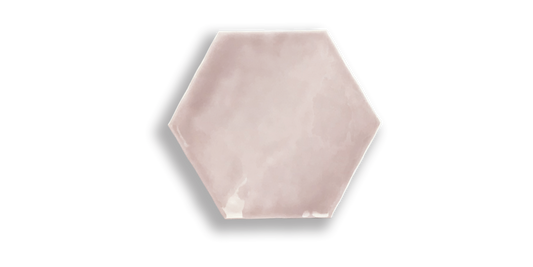 Art Mosaic Artisan Hexagon 15x17 / 6"  Rose Glossy Duvar Karosu