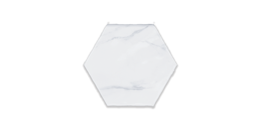 Art Mosaic Carrara 15x17,5 / 6” Artisan Hexagon Matt Duvar Karosu