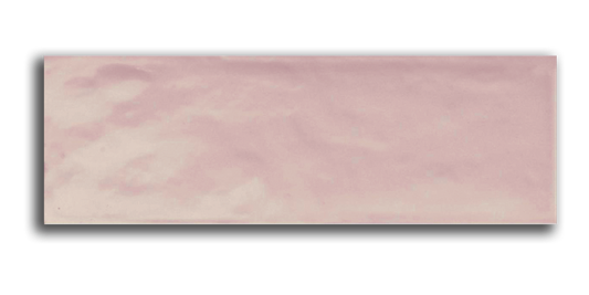 Art Mosaic Bumpy 10x30 / 4”x12” Rose Glossy Duvar Karosu