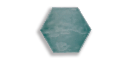 Art Mosaic Artisan Hexagon 15x17 / 6"  Verde Glossy Duvar Karosu