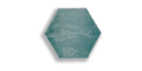 Art Mosaic Artisan Hexagon 15x17 / 6"  Verde Glossy Duvar Karosu